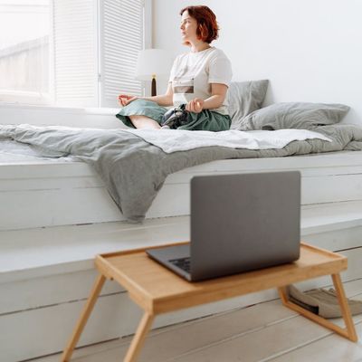 A quiet, minimalist space ready for practice.